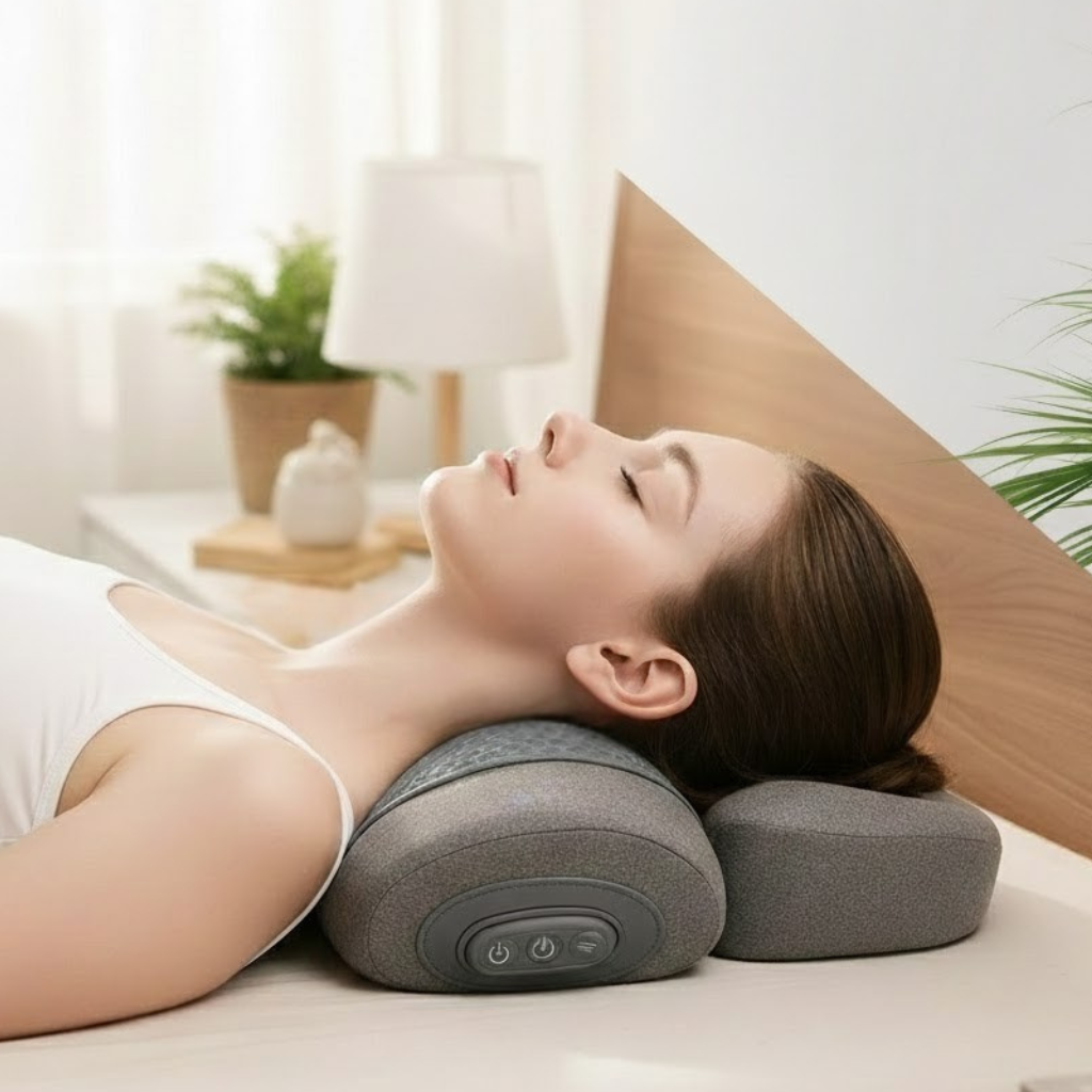 RevivaNeck 3-in-1 Neckenmassage - Tiefenentspannung & Regeneration für Nacken und Schultern