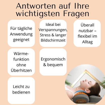 RevivaNeck 3-in-1 Neckenmassage - Tiefenentspannung & Regeneration für Nacken und Schultern