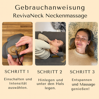 RevivaNeck 3-in-1 Neckenmassage - Tiefenentspannung & Regeneration für Nacken und Schultern