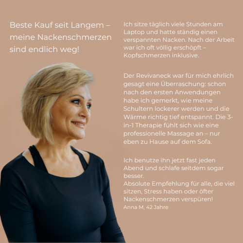 RevivaNeck 3-in-1 Neckenmassage - Tiefenentspannung & Regeneration für Nacken und Schultern
