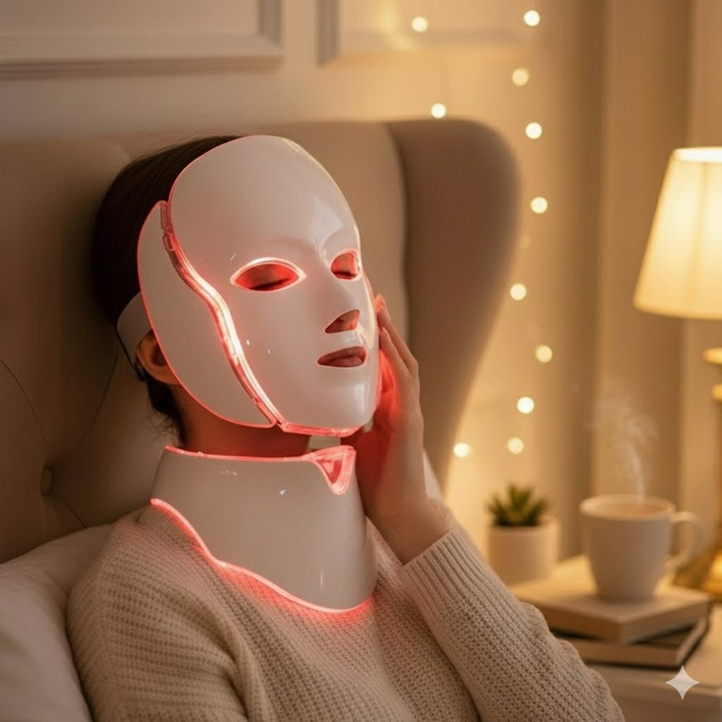BioLight LED-Maske – Für glatte, straffe Haut – Gesicht und Hals